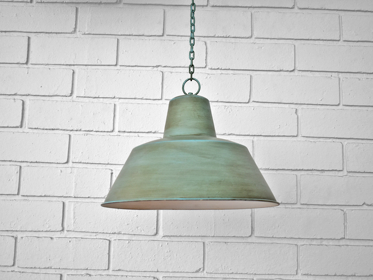 Vintage Retro Pendant Light Shade in Teal – Holy Funk