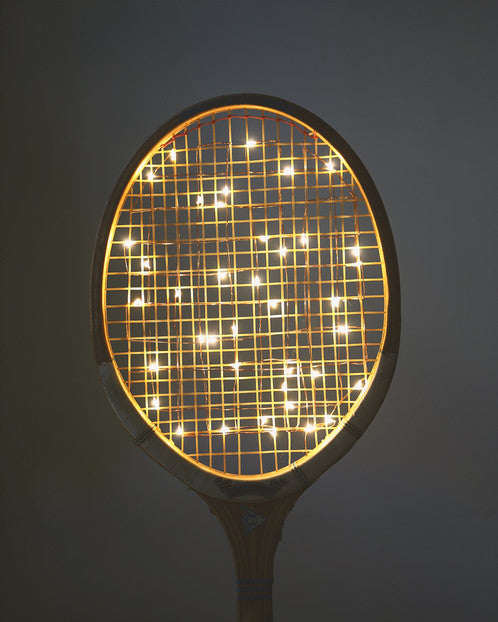 vintage tennis racket  light