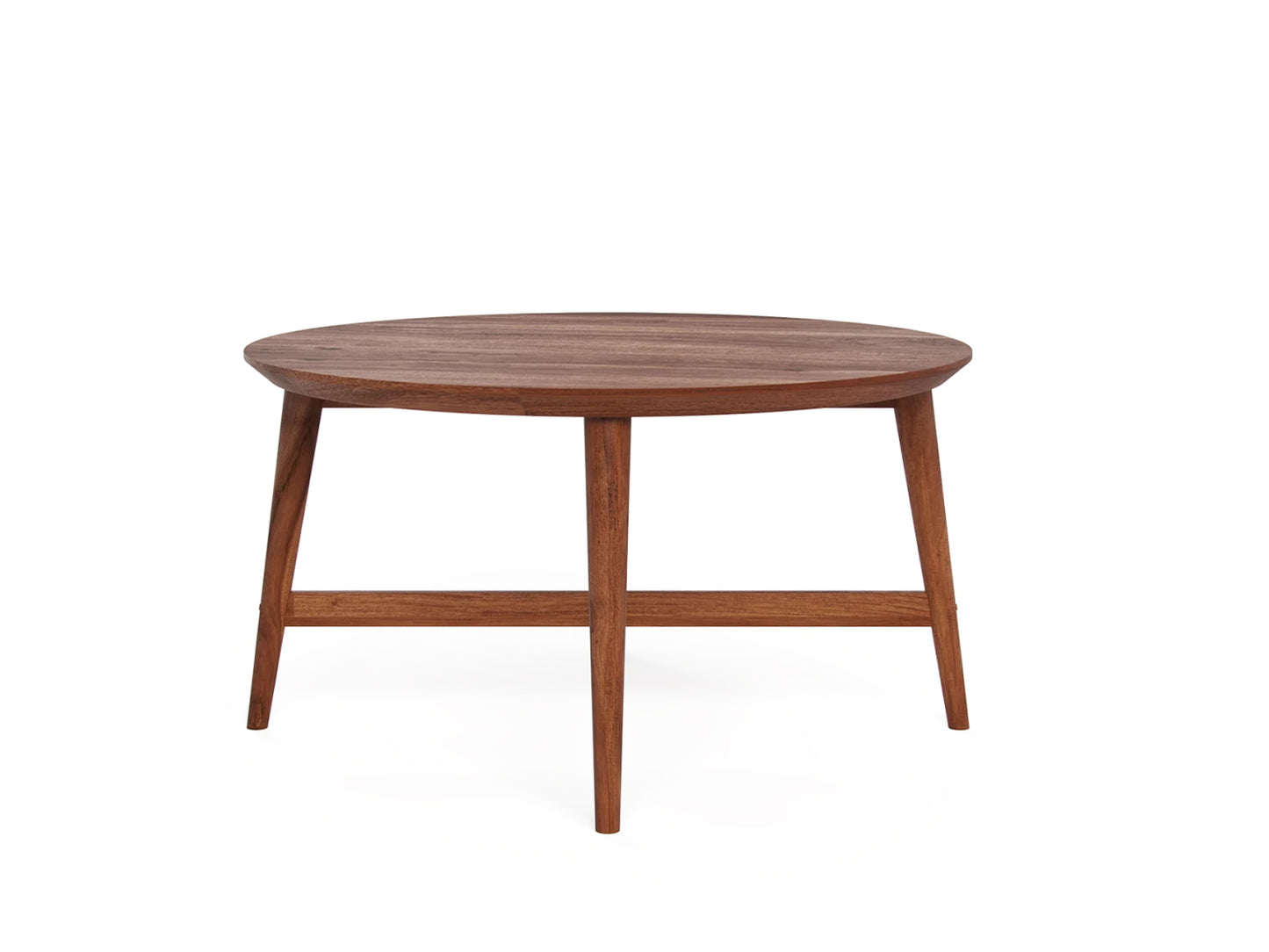 Front-on coffee table with white background