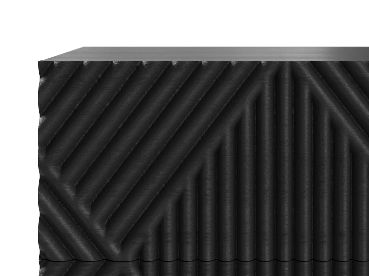Product close up top corner black bedside corner image