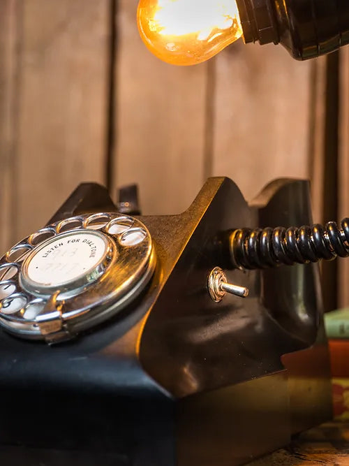 Black Rotary Dial Phone