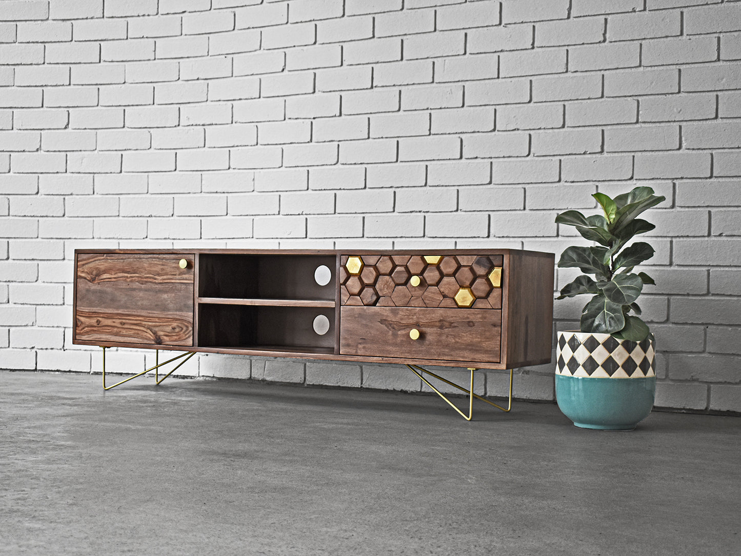 Goldie Entertainment Unit low angle