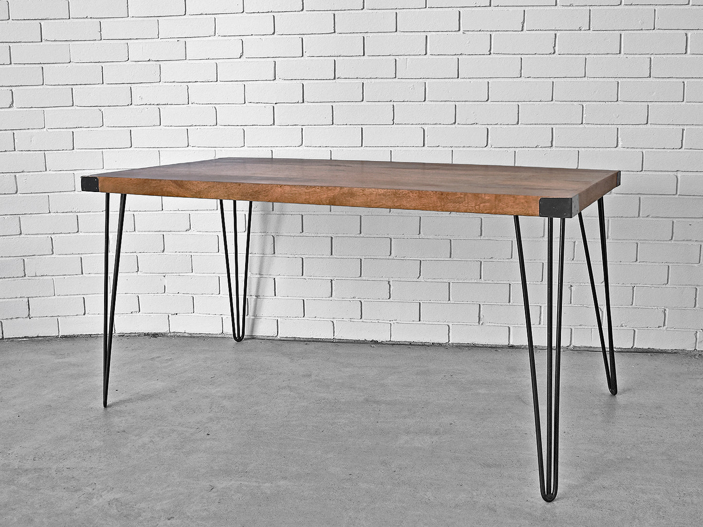 Retro Wooden Hairpin Leg Dining Table