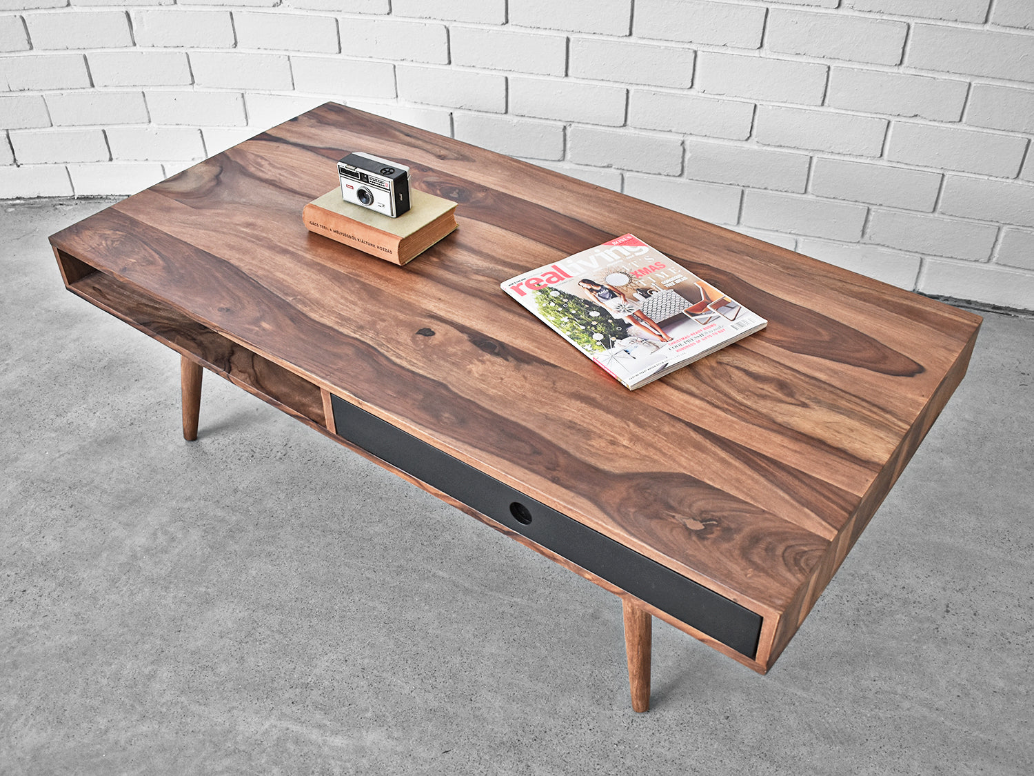 Retro Coffee Table - Luukas Solid Wood – Holy Funk