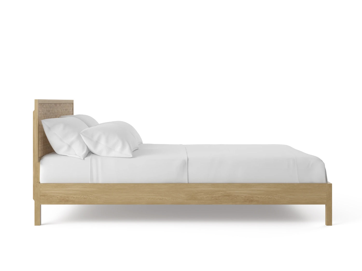 Rattan Queen Size Bed Frame Mango Wood Holy Funk