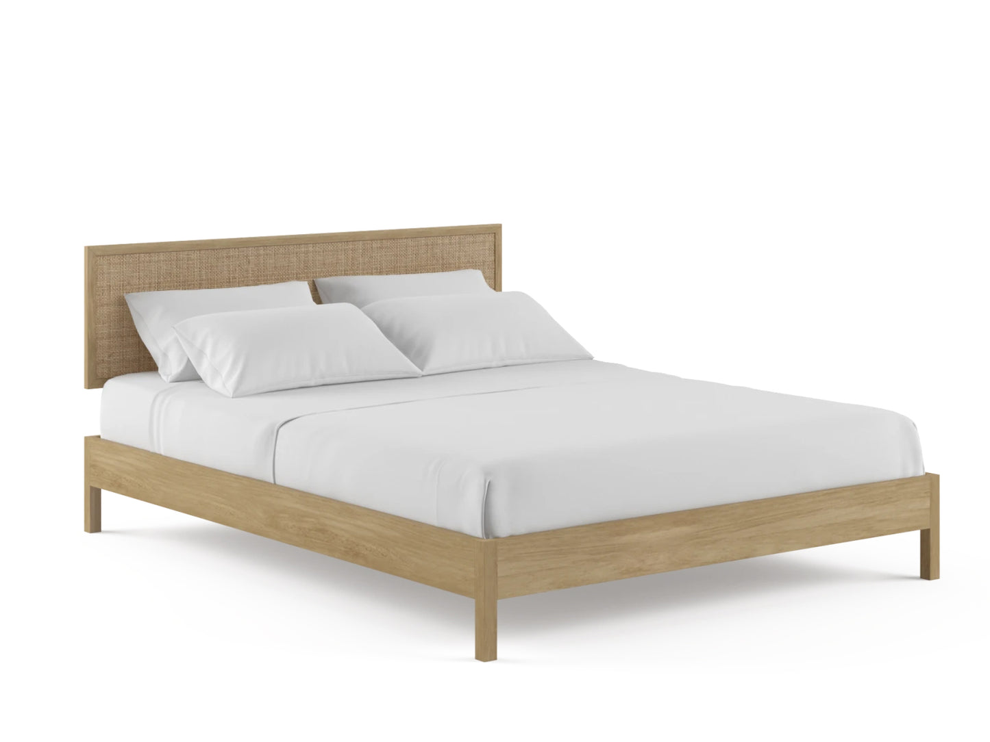 Annika Rattan Queen Bed Frame