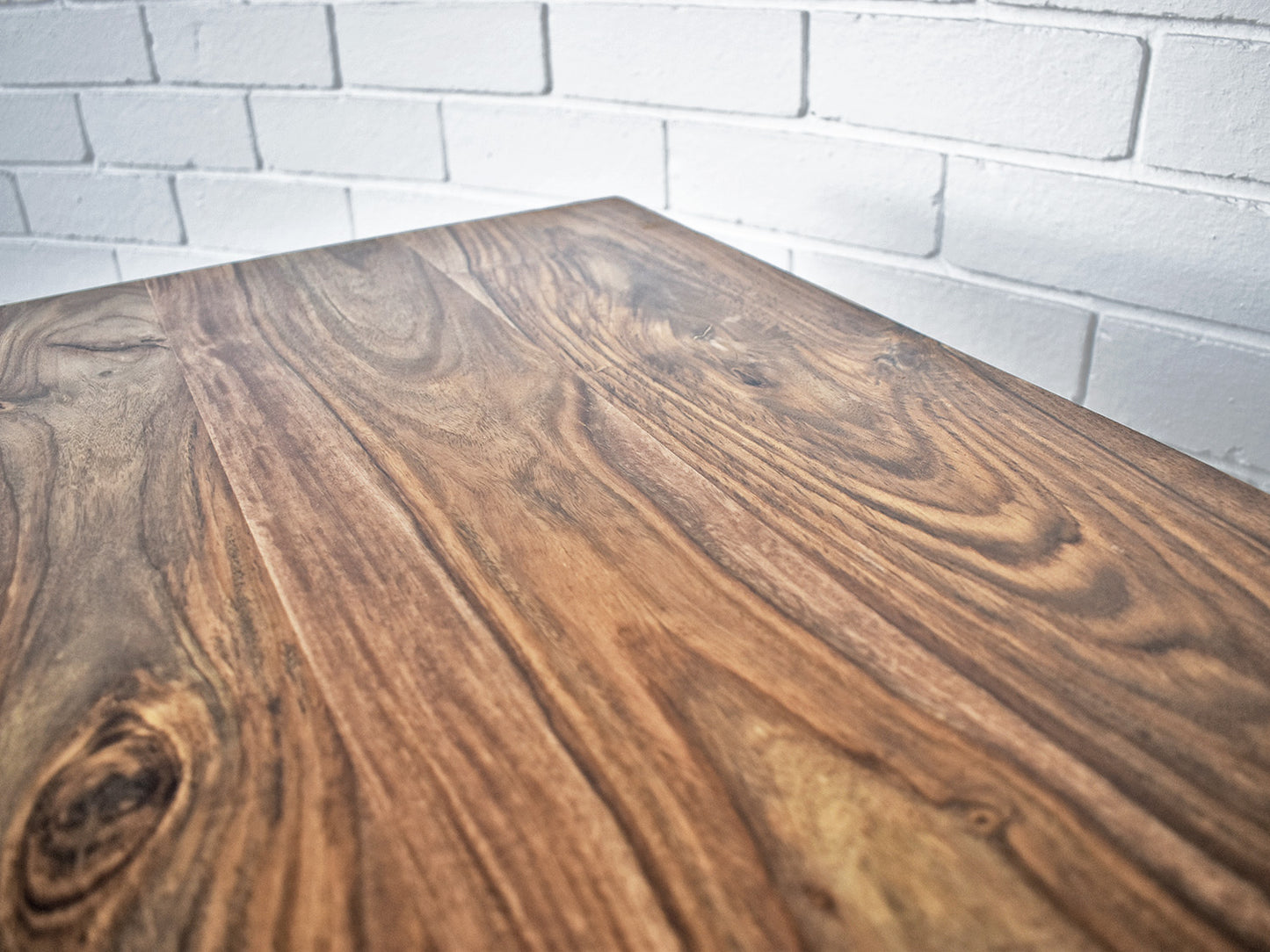 Close up of Larsson Table Top Rosewood Grain