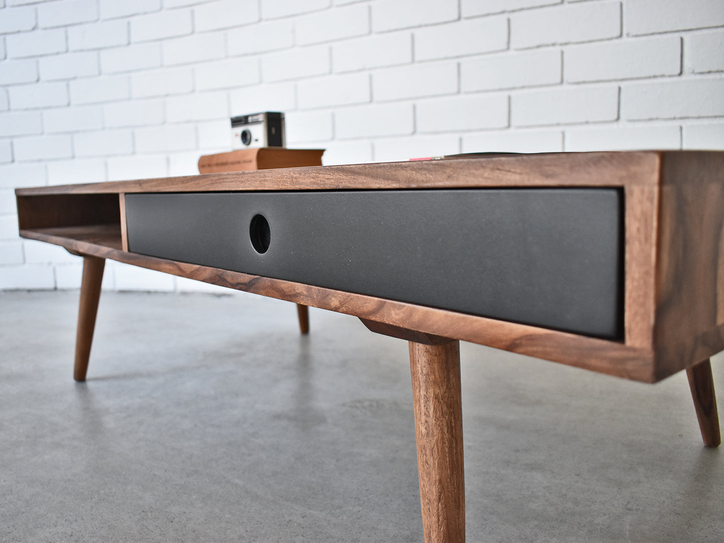 Coffee Table Drawer Black