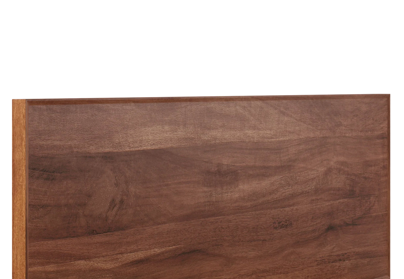 Close up of Acacia Wooden Bed Head