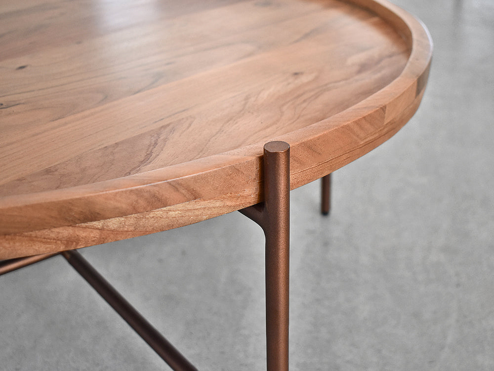 round retro coffee table
