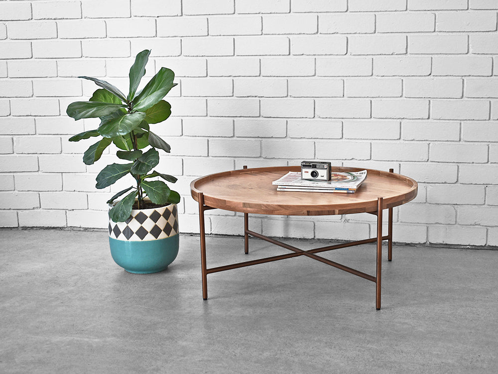 mcm round coffee table
