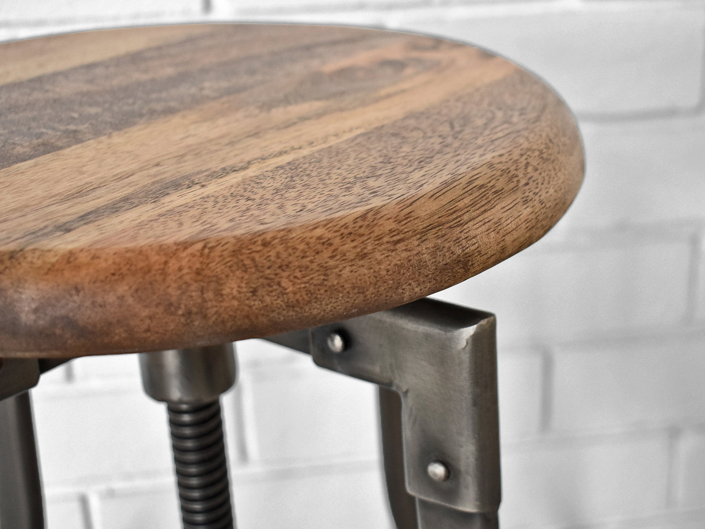 Adjustable Nickel Bar Stool