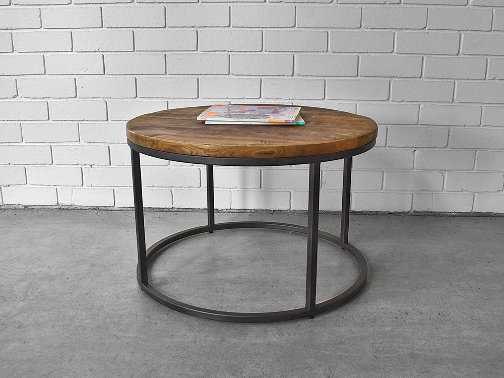 Round Industrial Coffee Table