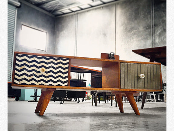 funky retro entertainment unit