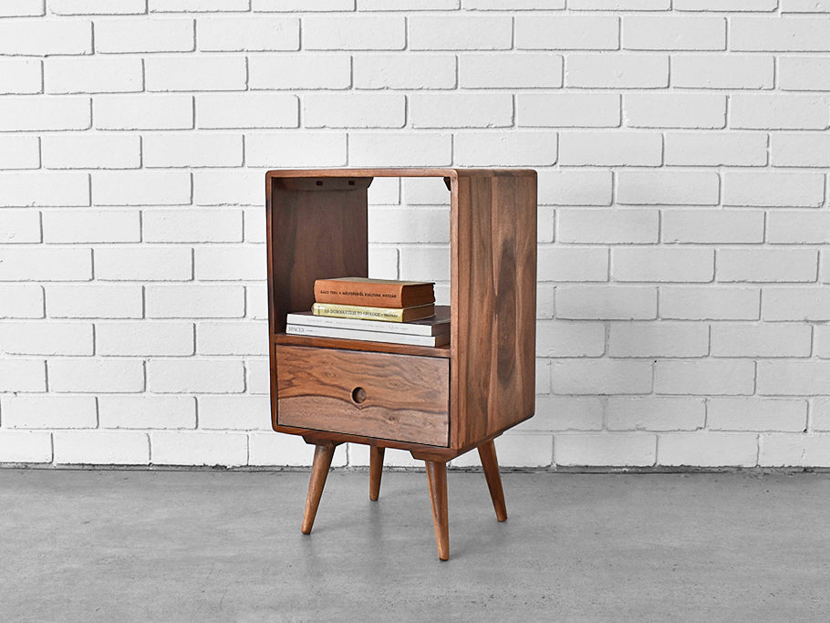 Md Century Bedside Table with one drawer and open space