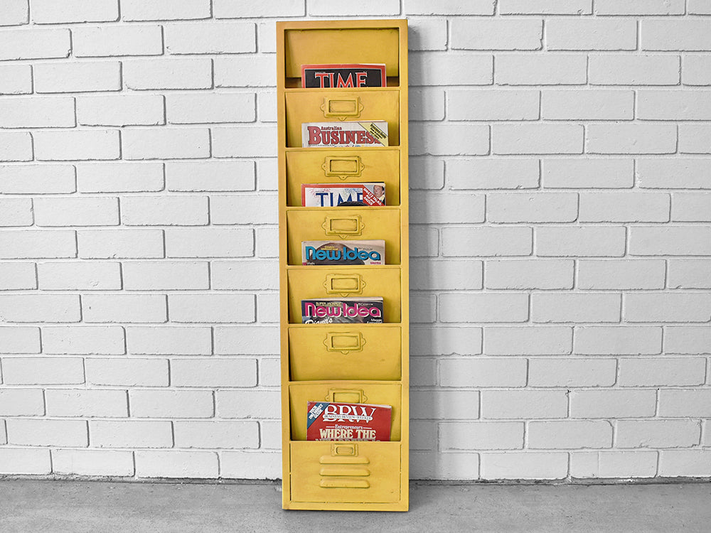 industrial newspaper rack