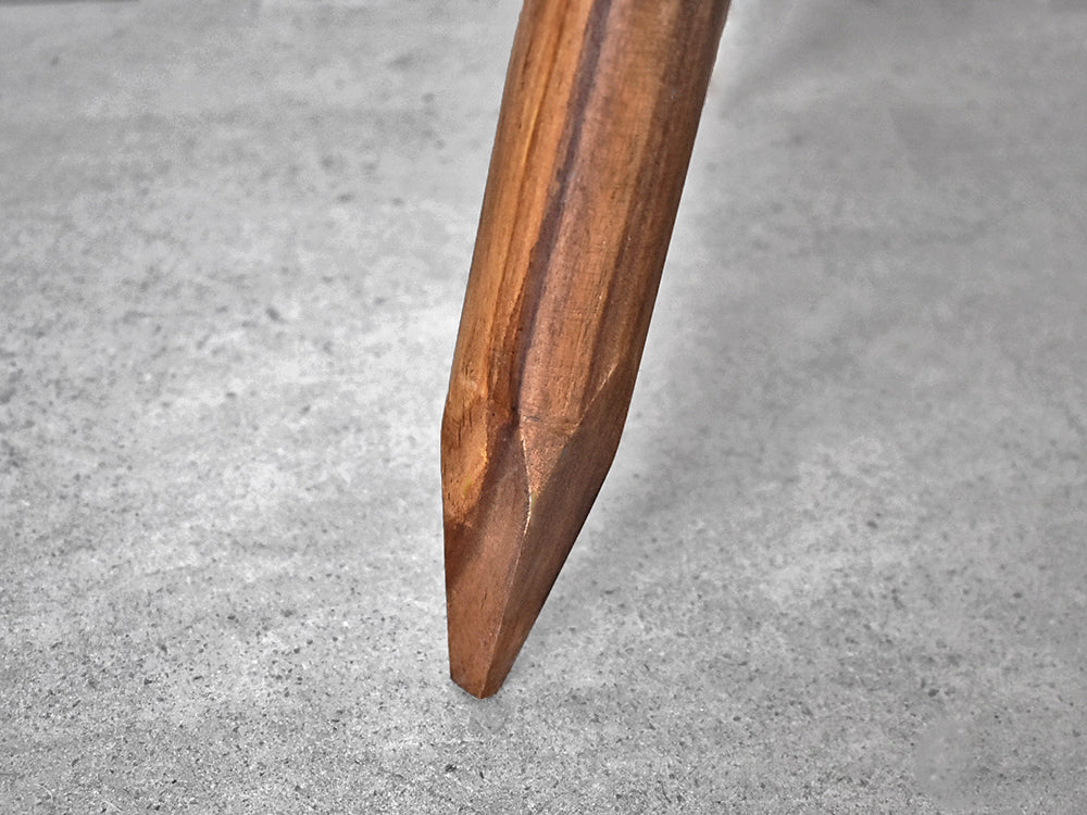 retro side table with wooden pencil leg
