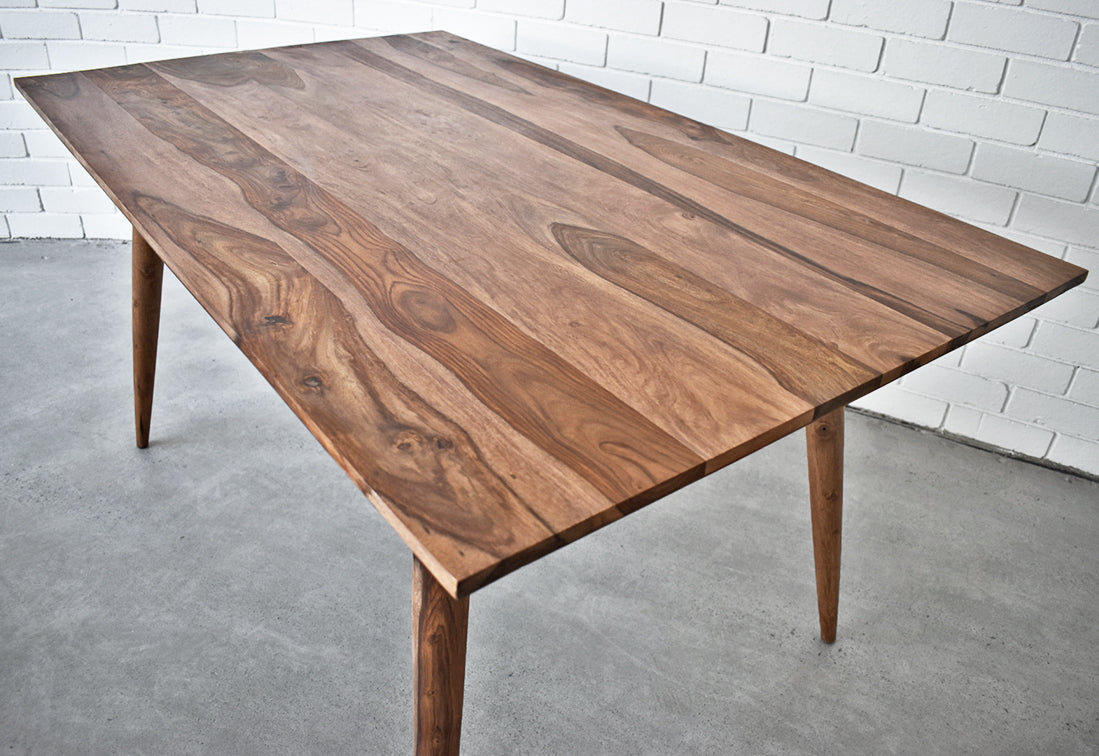 Solid Rosewood Table Top close up