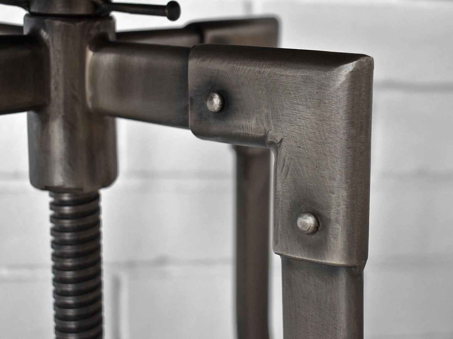 Adjustable Nickel Bar Stool