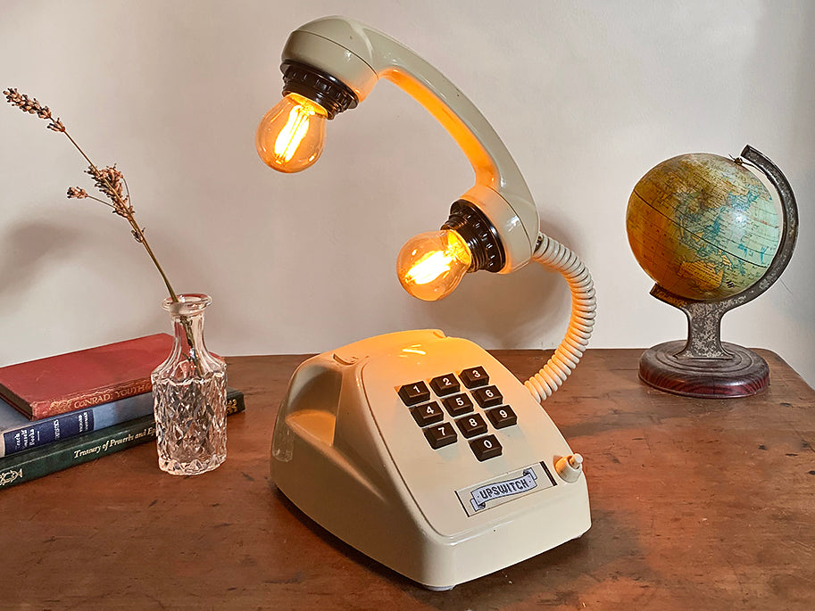 retro telephone lamp