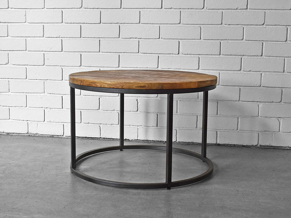 Round Industrial Coffee Table