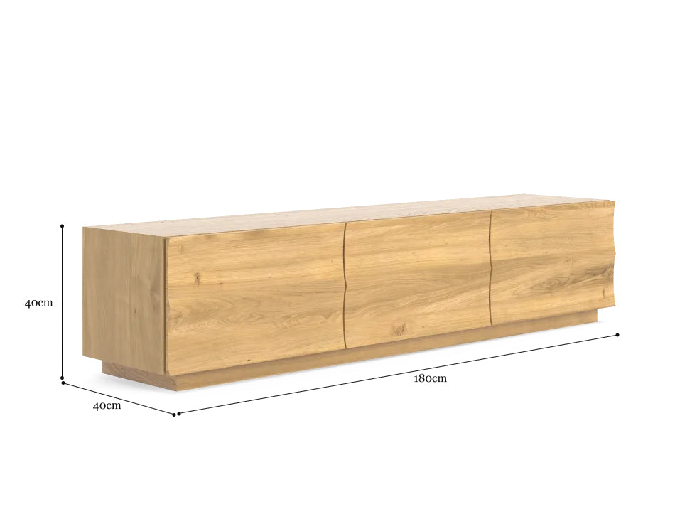 Scandinavian unit with guide measurements